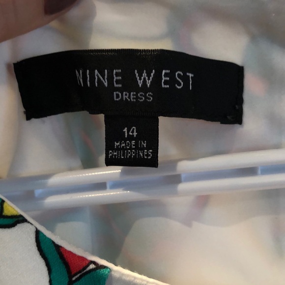 Nine West Dress with Pink Belt - Picture 2 of 5